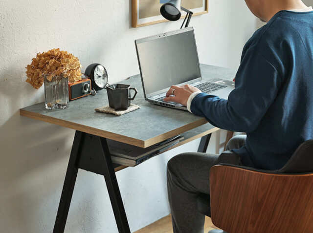 ダイニングテーブル PC デスク コンクリート風 ダイニングテーブル PC デスク コンクリート風