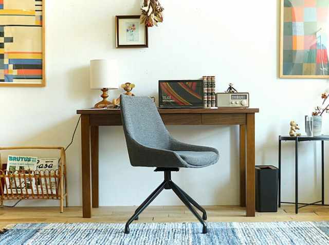 ヨーロピアン 背付き360度回転式ラウンドチェア ブラウン 360度回転式ラウンドチェア Flor（フロール）｜北欧