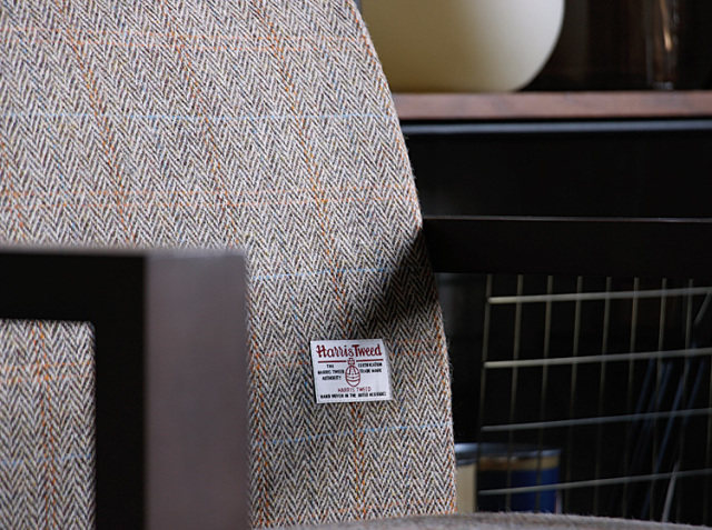 1人掛けロータイプソファー Harris Tweed（ハリスツイード