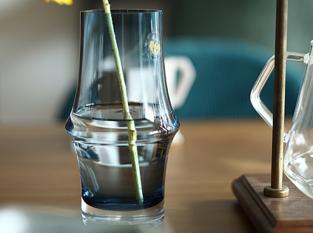 HOLMEGAARD ARC フラワーベース高さ15cmサイズ（ダークブルー