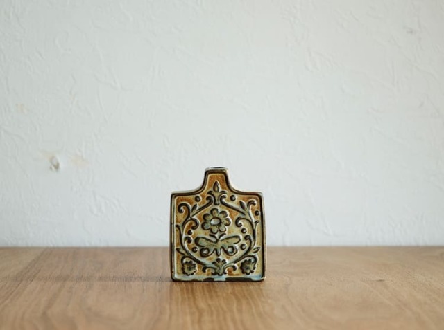 フラワーベース かしわ窯 arabesque square｜北欧・ヴィンテージ