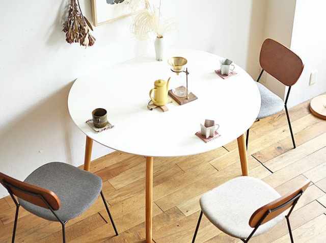 半円形ダイニングテーブル Kuol(クオル) 幅120cm｜北欧・ヴィンテージ