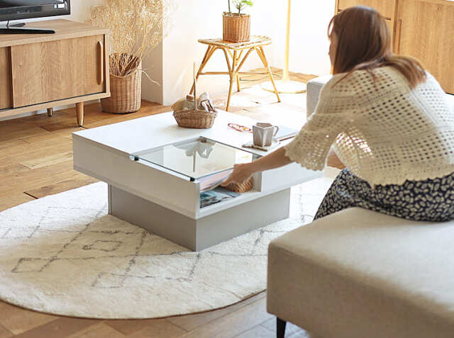 Kirario product/センターテーブル LENO（レノ）マーブルカラー｜北欧