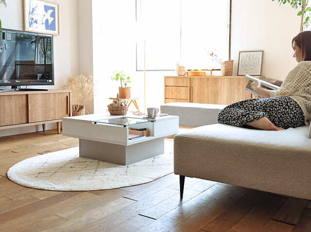 美品♥KARMAカルマ　センターテーブル　リビングテーブル songdreamオフィシャルショップ】KARMA（カルマ）センター