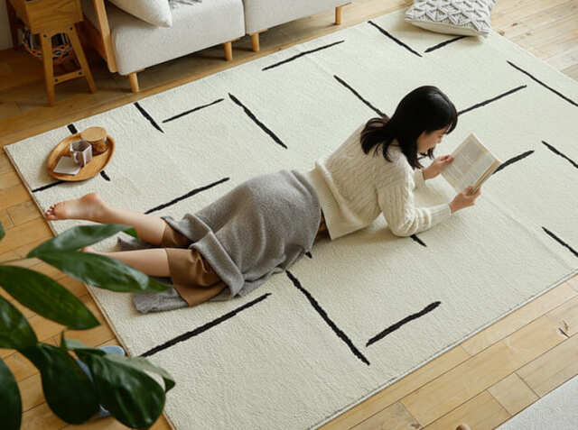 ラグマット Lushe（ラッシュ） 130×190cm｜北欧・ヴィンテージ