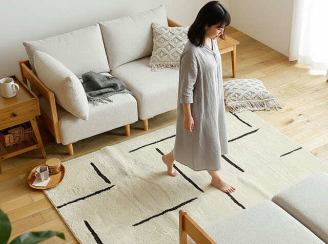 ラグマット Lushe（ラッシュ） 130×190cm｜北欧・ヴィンテージ