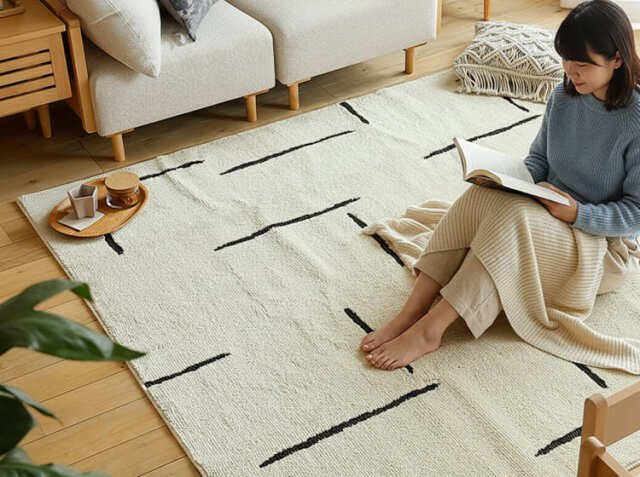 ラグマット Lushe（ラッシュ） 130×190cm｜北欧・ヴィンテージ