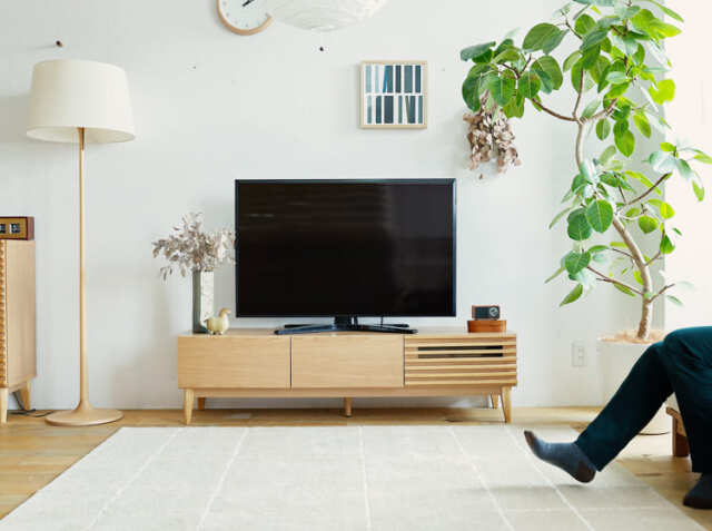 【福岡市限定】【展示品・未使用品】テレビ台 テレビボード スターレット テレビボード テレビ台 国産 レッド オーク ウォールナット 材 無垢