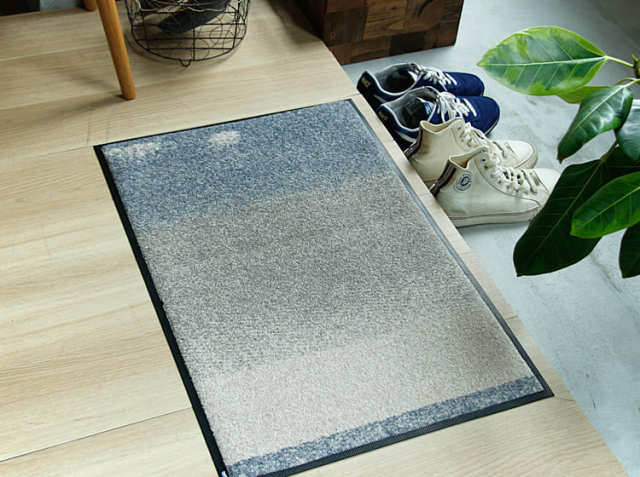 洗える ヨーロッパ 玄関マット ベージュ 北欧 玄関マット ウィルトン織