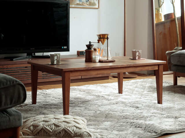 こたつテーブル Merry（メリー） ブラウンタイプ｜北欧・ヴィンテージ