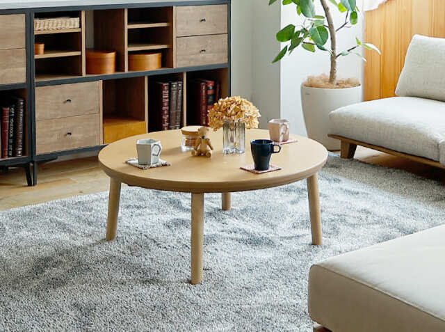 円形こたつテーブル Modeca（モデカ） 直径90cmタイプ｜北欧