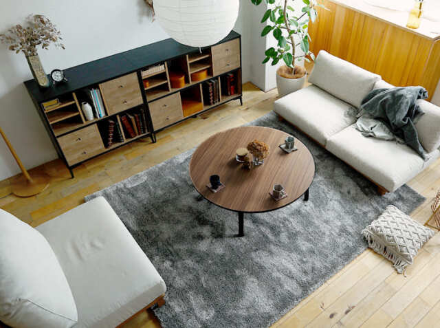 円形こたつテーブル Modeca（モデカ） 直径110cmタイプ｜北欧