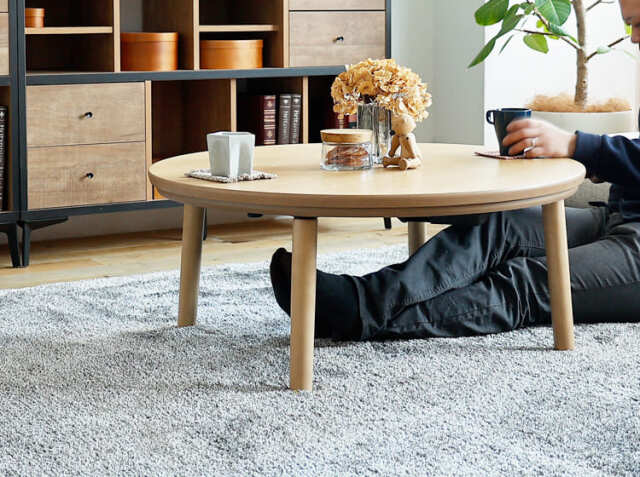 円形こたつテーブル Modeca（モデカ） 直径90cmタイプ｜北欧