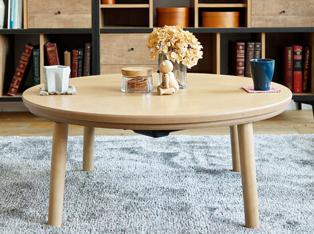 円形こたつテーブル Modeca（モデカ） 直径90cmタイプ｜北欧