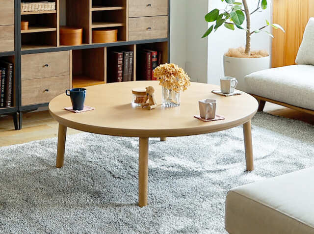 円形こたつテーブル Modeca（モデカ） 直径110cmタイプ｜北欧