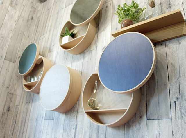 国産 壁面収納 moon（ムーン）｜北欧・ヴィンテージインテリア・家具