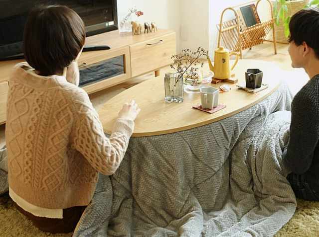 こたつテーブル Mulbe（ムルベ） 楕円形 120cm｜北欧・ヴィンテージ