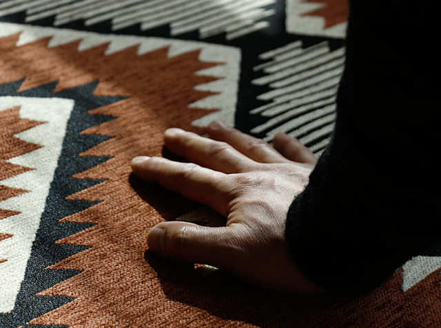 ラグマット NATIVE RUG BURGUNDER｜北欧・ヴィンテージ