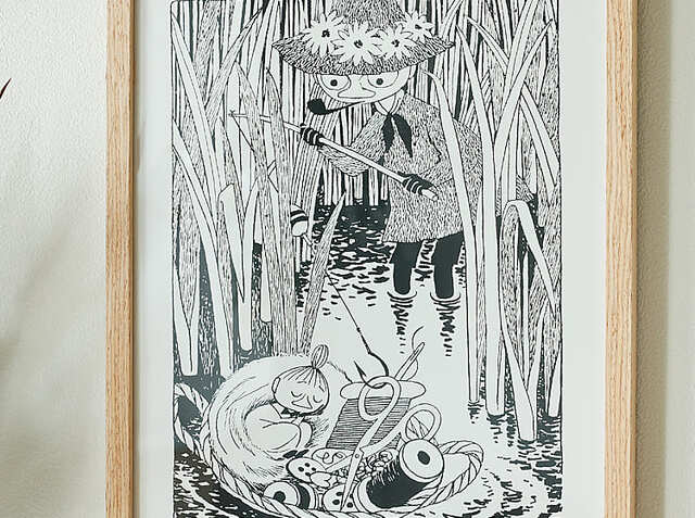 アートポスター MOOMIN（ムーミン）Snufkin Fishing｜北欧