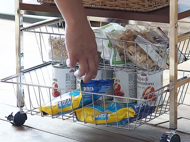 キッチンワゴン 楽天市場】ワゴン キッチンワゴン 幅26 奥行43.5 高さ74.5 cm