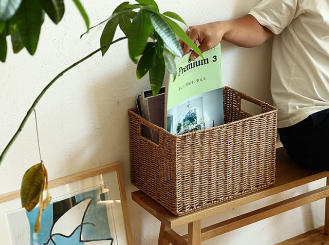 スタッキングバスケット Towc（トーク） Lサイズ｜北欧・ヴィンテージ