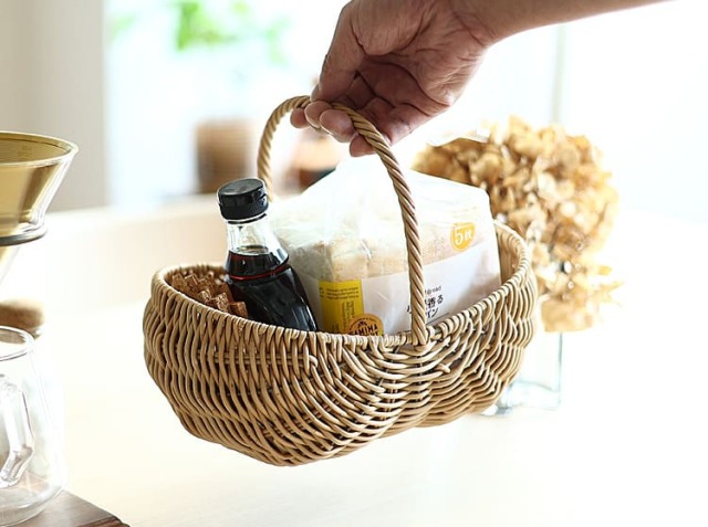 エトワンハンドルバスケット Towc（トーク） ナッツ形｜北欧