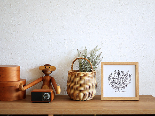 エトワンハンドルバスケット Towc（トーク） 丸型｜北欧・ヴィンテージ