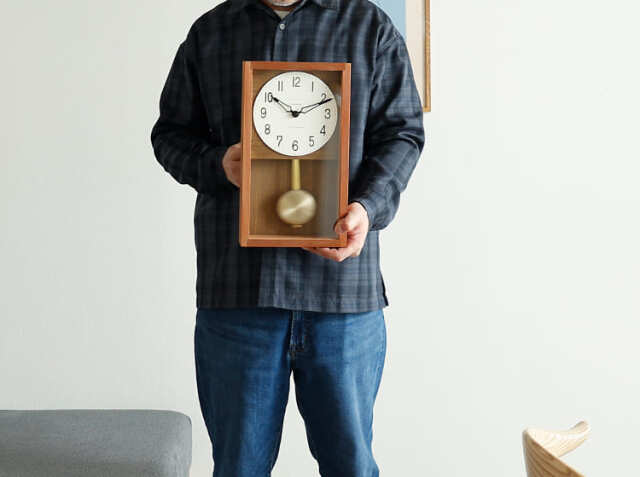 振り子時計 HINOKI PENDULUM CLOCK｜北欧・ヴィンテージインテリア