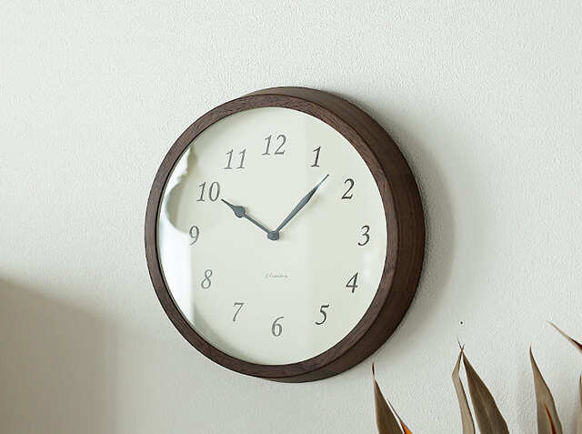 電波時計 Clair CLOCK WALNUT｜北欧・ヴィンテージインテリア・家具