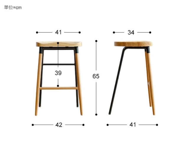新品！ハイスツール  NovodiA Bar Stool   ブラック 完成品 ハイスツール NovodiA Bar Stool 3色対応の通販情報 - 家具通販