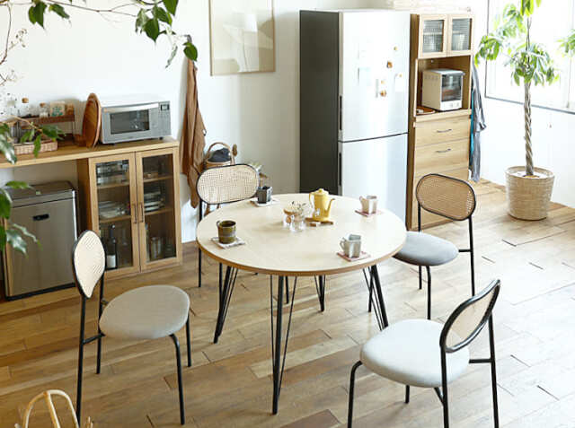 円形ダイニングテーブル Sploom(スプルーム) ナチュラルタイプ｜北欧