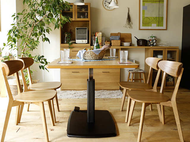 昇降ダイニングテーブル Octa（オクタ）｜北欧・ヴィンテージ