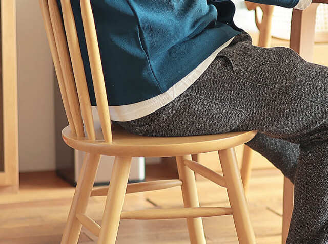 LIVING HOUSE 回転式ダイニングチェア　グレー LIVING HOUSE 回転式ダイニングチェアグレー