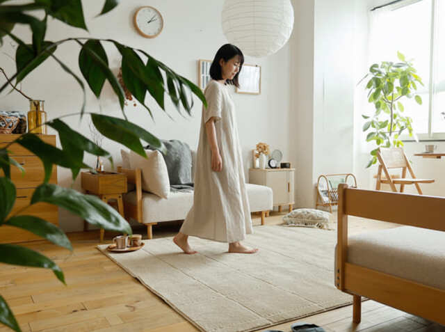 本格派　希少ホースラグマット ラグマット Possu（ポッシュ） 190×190cm｜北欧・ヴィンテージ