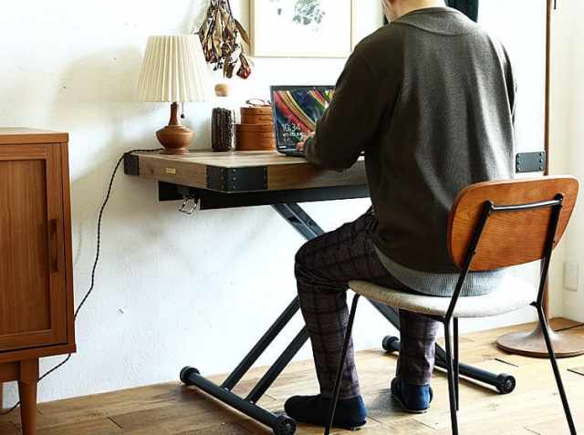 昇降式テーブル PULLEY（プーリー）｜北欧・ヴィンテージインテリア