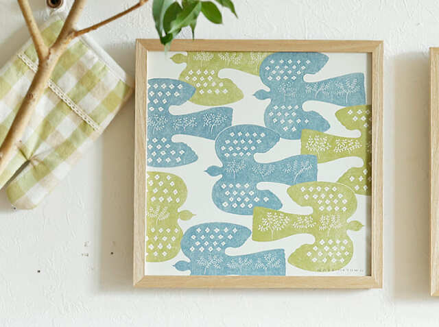 アートポスター FOLK BIRDS（フォルクバーズ）｜北欧・ヴィンテージ