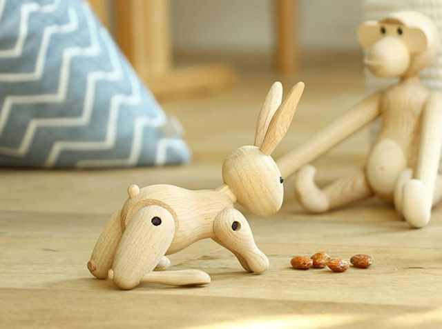 正規品　カイボイスン　ラビット　うさぎB KAY BOJESEN DENMARK Rabbit｜北欧・ヴィンテージインテリア