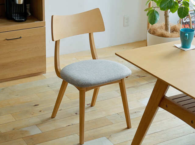 【りこけん】ACTUSダイニングチェア④ タンスのゲン ダイニングチェア 完成品 天然木 アッシュ 4脚セット