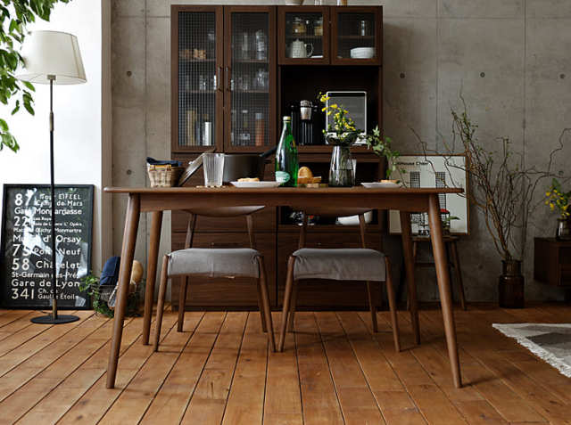 ダイニングテーブル REEL(リール) ブラウン ｜北欧・ヴィンテージ