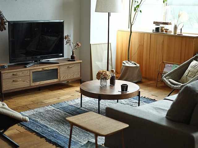 円形センターテーブル Rest（レスト） ウォールナットタイプ