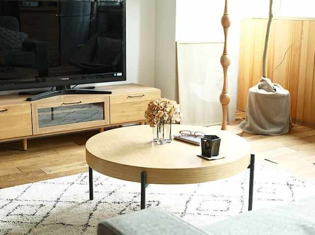 円形センターテーブル Rest（レスト） オークタイプ｜北欧