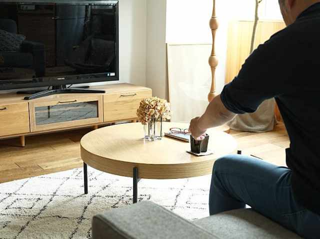 円形オークセンターテーブル 円形センターテーブル Rest（レスト） オークタイプ｜北欧