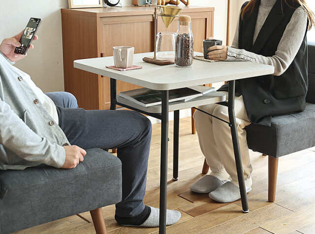 ダイニングテーブル幅65cm mild（ミルド）ストーングレータイプ｜北欧