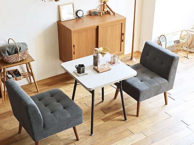 ダイニングテーブル幅65cm mild（ミルド）ストーングレータイプ｜北欧