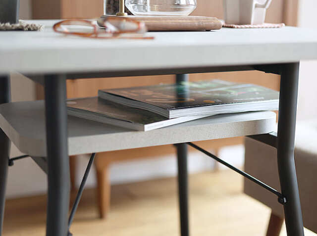 ダイニングテーブル幅65cm mild（ミルド）ストーングレータイプ｜北欧