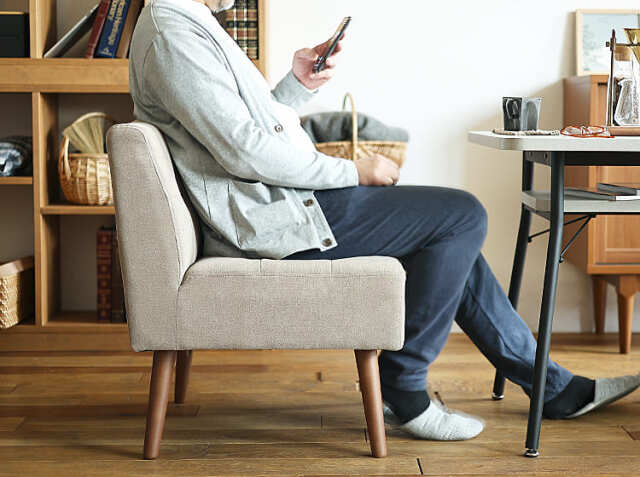 1人掛けソファー mild（ミルド）サンドベージュタイプ｜北欧