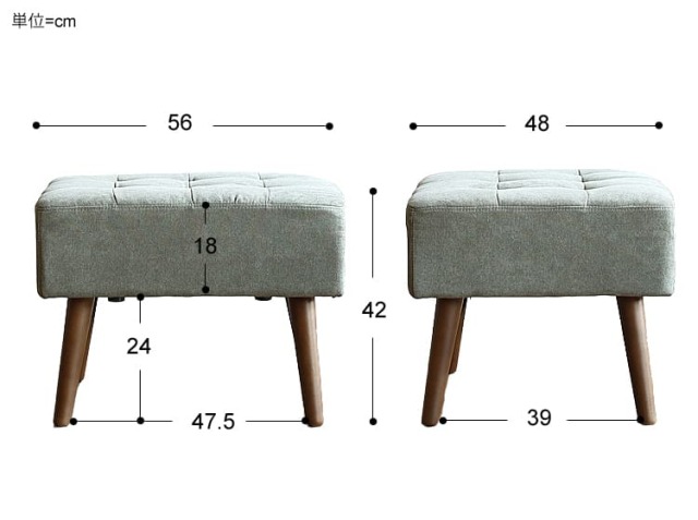 オットマン美品　ライラックグレー オットマン美品 ライラックグレー オットマン美品 ライラック
