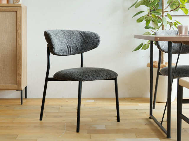 ダイニングチェアー Roki（ロキ) ブラック｜北欧・ヴィンテージ