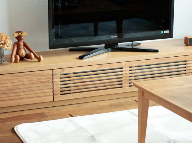 テレビボード ROOD（ルード）幅200cm オークタイプ｜北欧