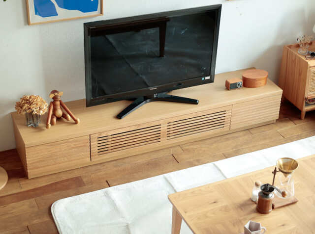 テレビボード ROOD（ルード）幅200cm オークタイプ｜北欧